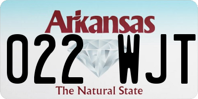 AR license plate 022WJT