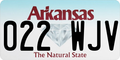 AR license plate 022WJV