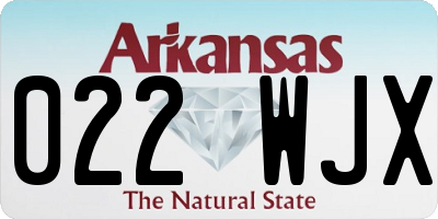 AR license plate 022WJX