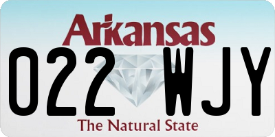 AR license plate 022WJY
