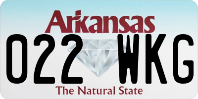 AR license plate 022WKG