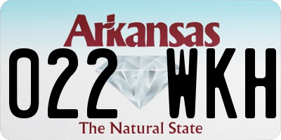 AR license plate 022WKH