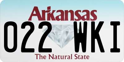 AR license plate 022WKI