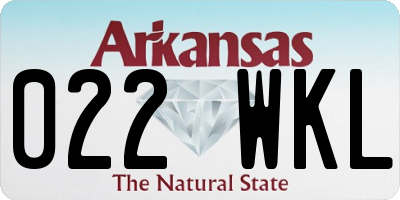 AR license plate 022WKL