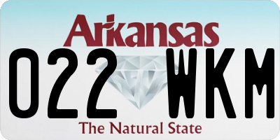 AR license plate 022WKM
