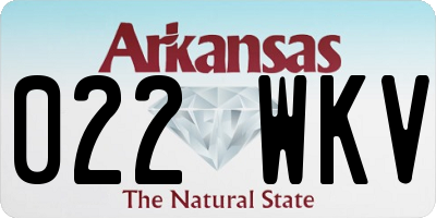 AR license plate 022WKV