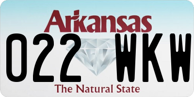 AR license plate 022WKW