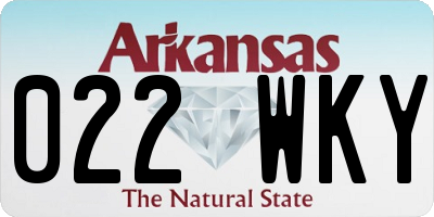 AR license plate 022WKY