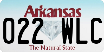 AR license plate 022WLC