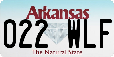 AR license plate 022WLF