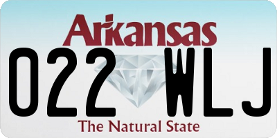 AR license plate 022WLJ