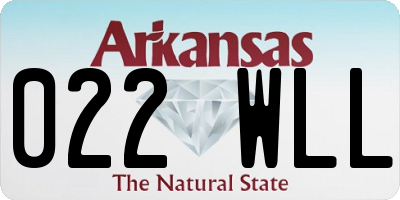 AR license plate 022WLL