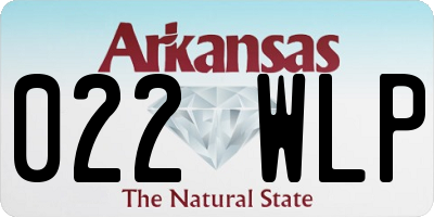 AR license plate 022WLP