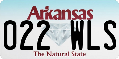 AR license plate 022WLS