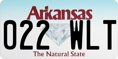AR license plate 022WLT