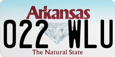 AR license plate 022WLU