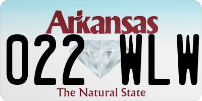 AR license plate 022WLW