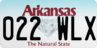 AR license plate 022WLX