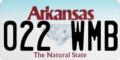 AR license plate 022WMB