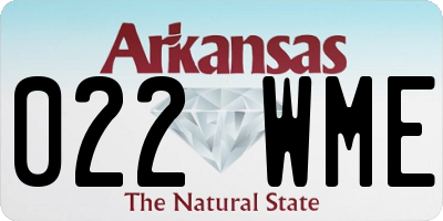 AR license plate 022WME
