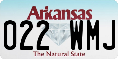 AR license plate 022WMJ