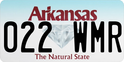 AR license plate 022WMR