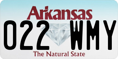 AR license plate 022WMY