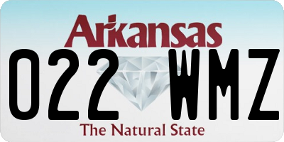 AR license plate 022WMZ