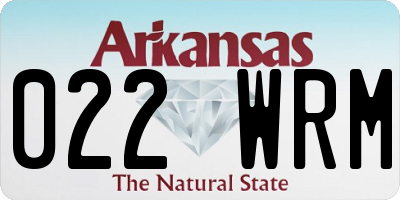 AR license plate 022WRM