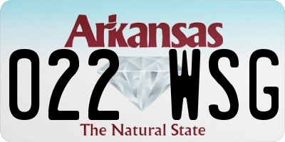 AR license plate 022WSG