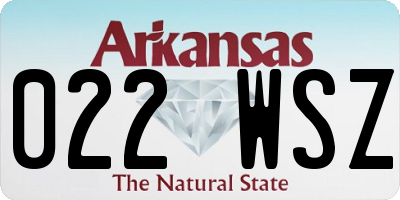 AR license plate 022WSZ