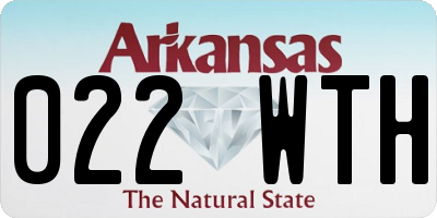 AR license plate 022WTH