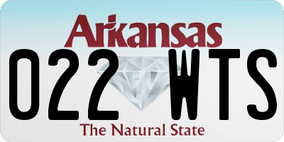 AR license plate 022WTS