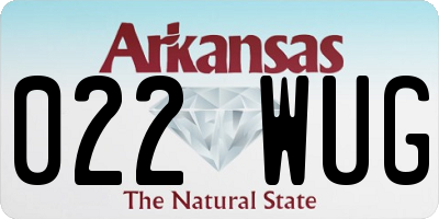 AR license plate 022WUG