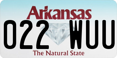 AR license plate 022WUU
