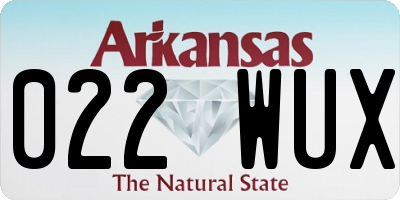 AR license plate 022WUX