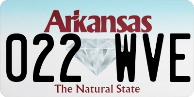 AR license plate 022WVE