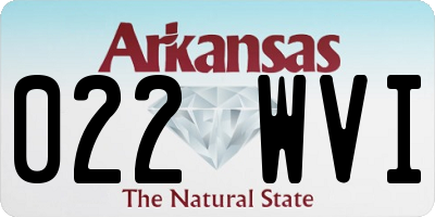 AR license plate 022WVI