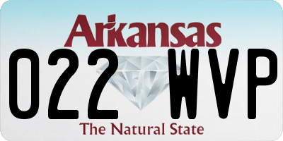 AR license plate 022WVP