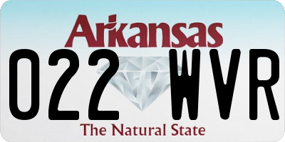 AR license plate 022WVR