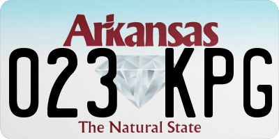 AR license plate 023KPG