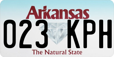 AR license plate 023KPH