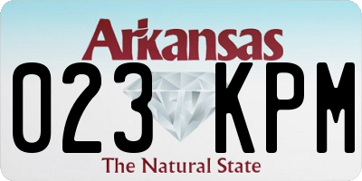 AR license plate 023KPM