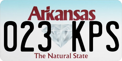 AR license plate 023KPS