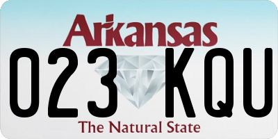 AR license plate 023KQU