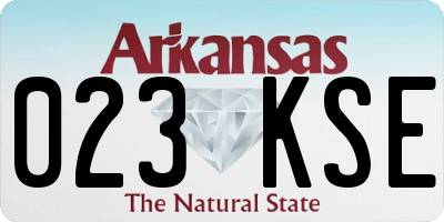 AR license plate 023KSE
