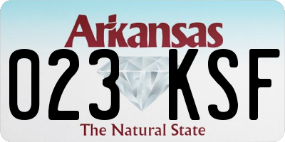 AR license plate 023KSF
