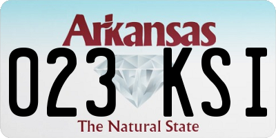 AR license plate 023KSI