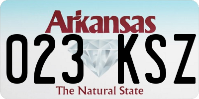 AR license plate 023KSZ