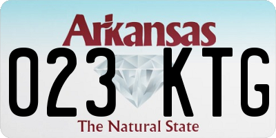 AR license plate 023KTG